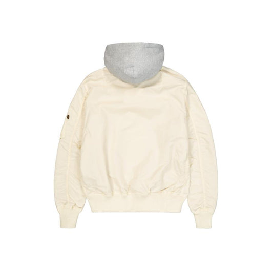 MA-1 TT Hood Bomber Jacket - vintage-white