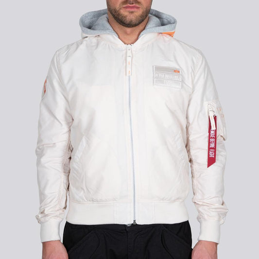 MA-1 TT Hood Custom - jet stream white