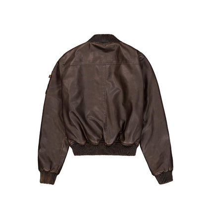 MA-1 FL Vintage Wmn - vintage brown