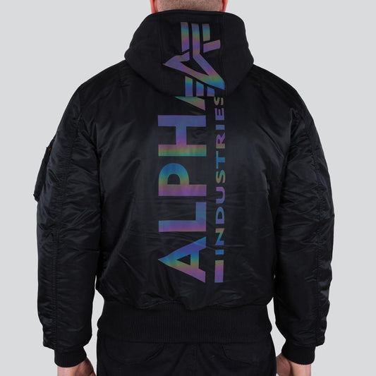 MA-1 ZH Backprint - black/rainbow reflective