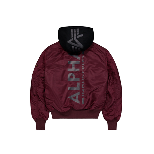 MA-1 ZH Backprint - dark cherry