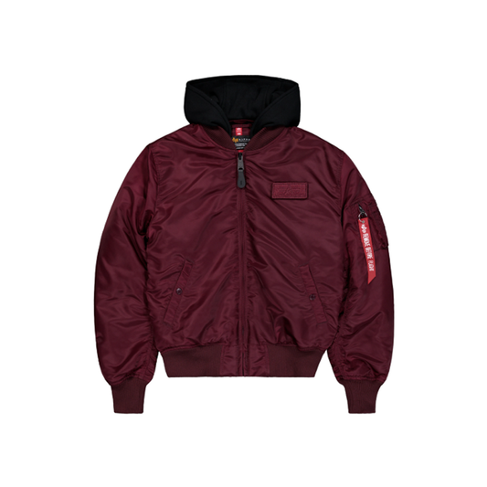 MA-1 ZH Backprint - dark cherry