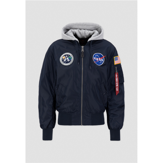 MA-1 Zip Hood Apollo - replica blue
