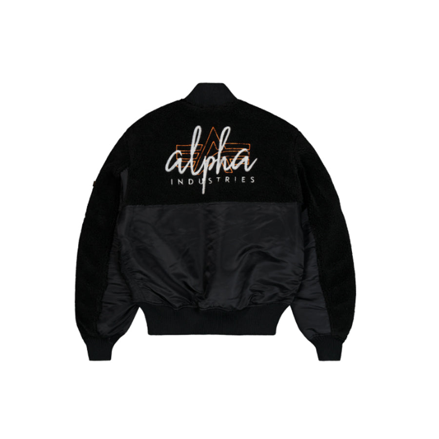 MA-1 Teddy Bomber Jacket - black