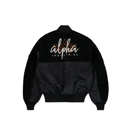 MA-1 Teddy Bomber Jacket - black