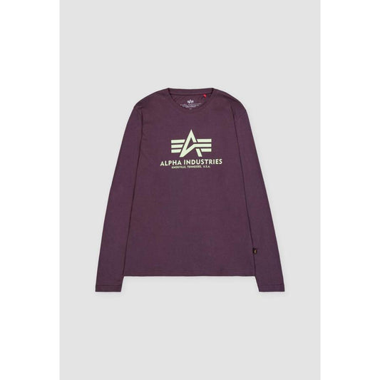 Basic T - LS - plum