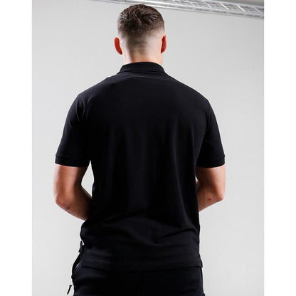 Embroidered Siren Polo Shirt - black