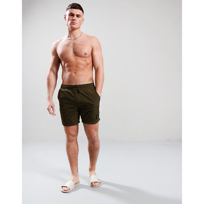 Krinkle Nylon Swim Short - khaki
