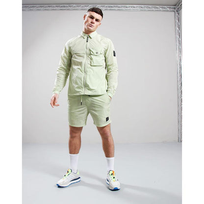 Krinkle Nylon Overshirt - lime