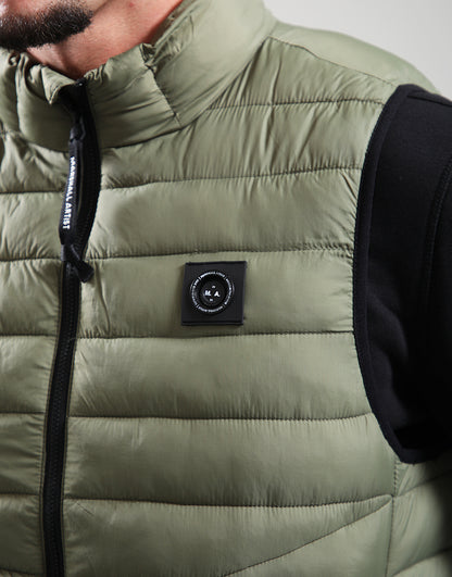 Oakdale Bubble Vest - Khaki