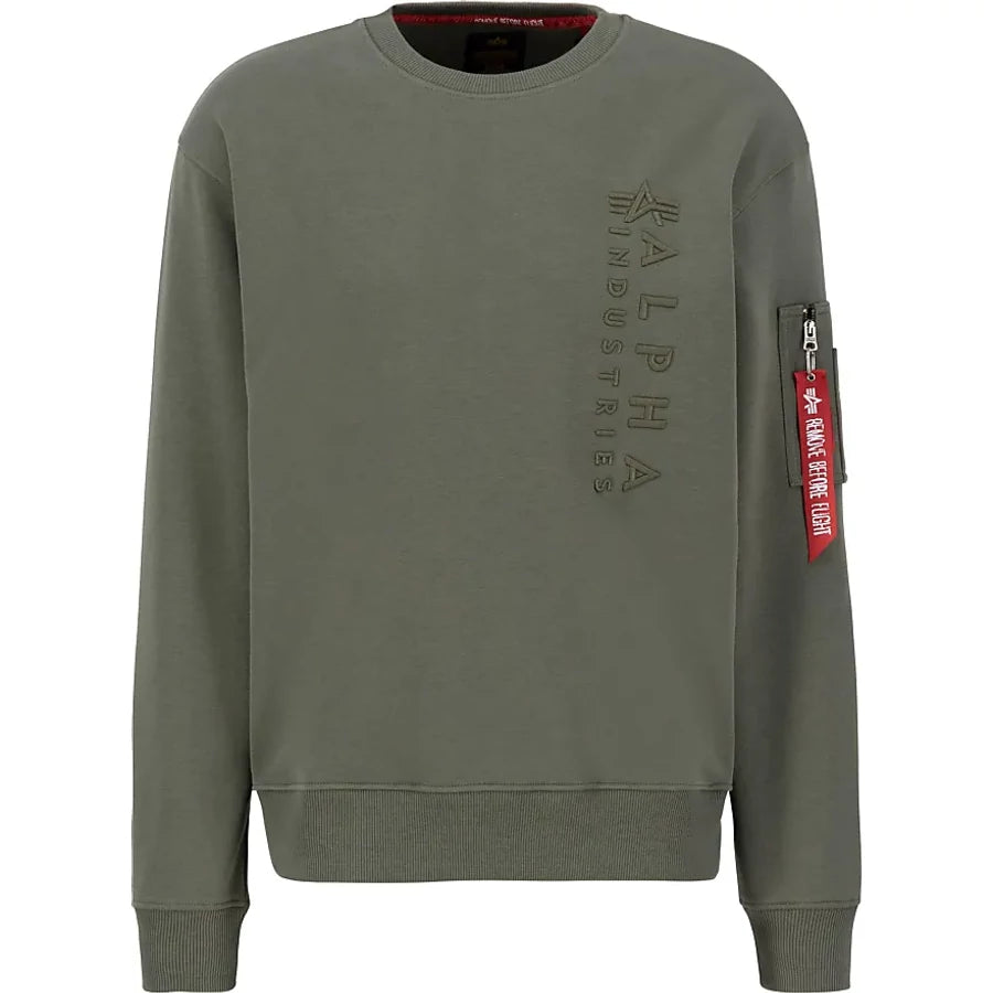 Embroidery Sweater - dark olive