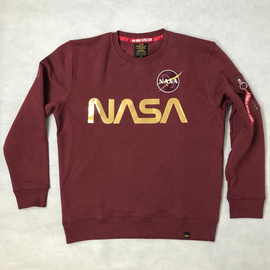 NASA Reflective Sweater - burgundy/shiny gold