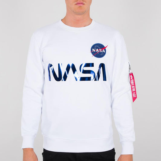 NASA Reflective Sweater - white/blue