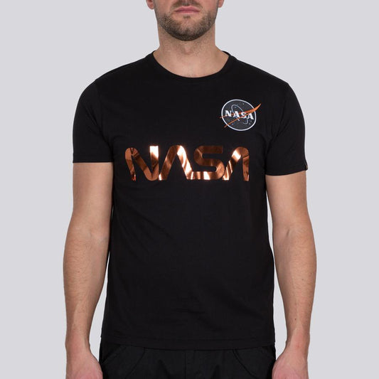 NASA Reflective T - black/copper