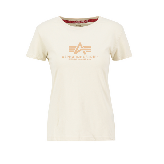 New Basic T Woman - vintage white/gold