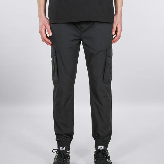 Nylon Cargo Jogger - black