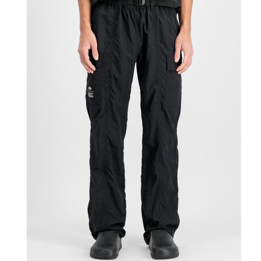 Nylon Cargo Pants - black