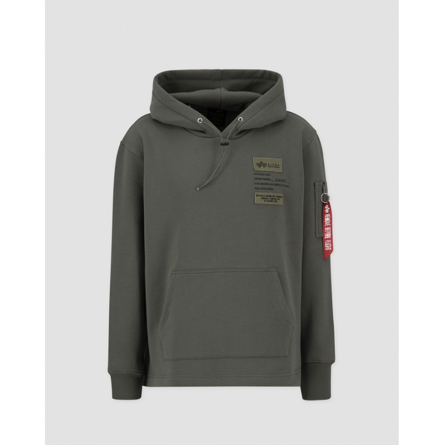 Patch Hoody LF - dark olive