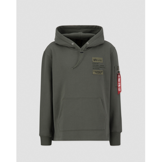 Patch Hoody LF - dark olive