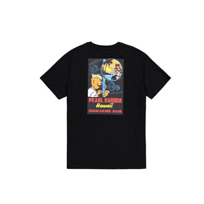 Pearl Harbor Back Print T-Shirt - black