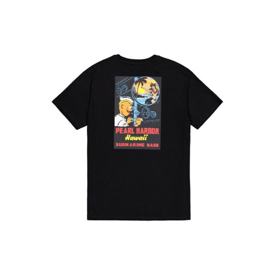 Pearl Harbor Back Print T-Shirt - black