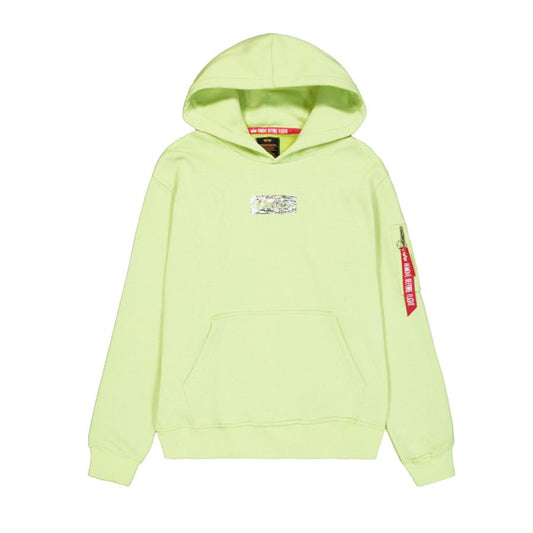 Metal Plate Hoodie - arctic lime