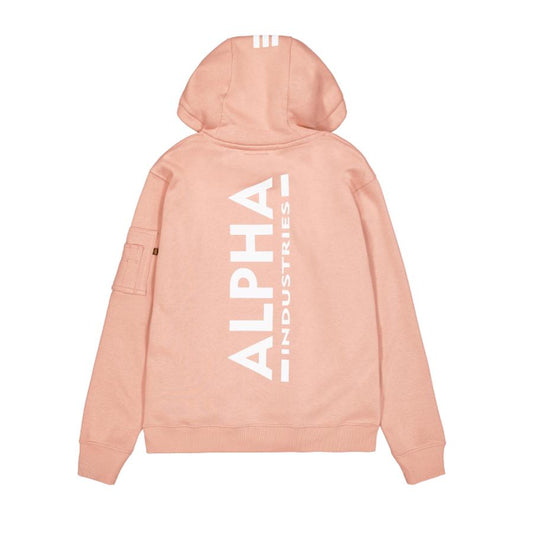 Back Print Hoodie - dusty coral