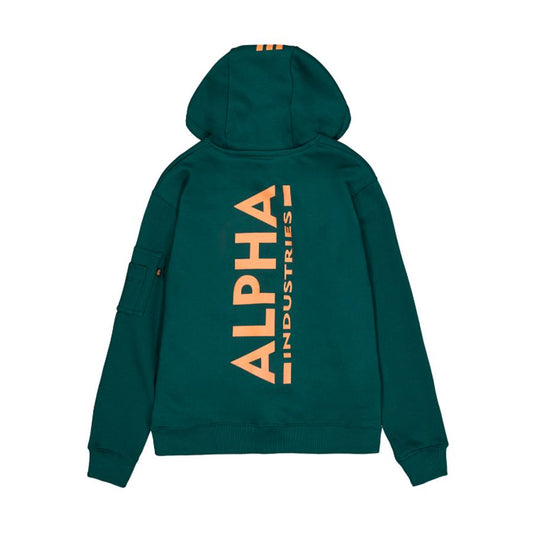 Back Print Hoodie - force green
