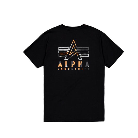 Camo Logo Puff Print BP T - black