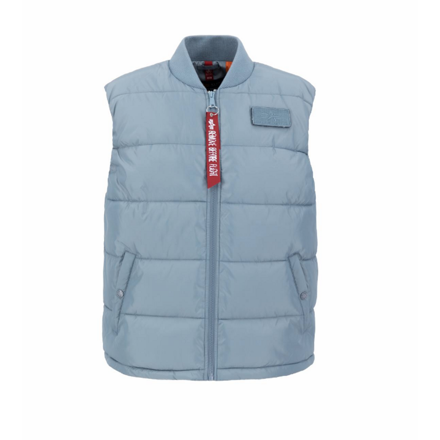 Puffer Vest LW - greyblue