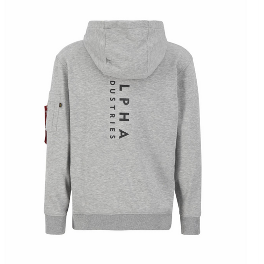 R Print Hoody - greyheather