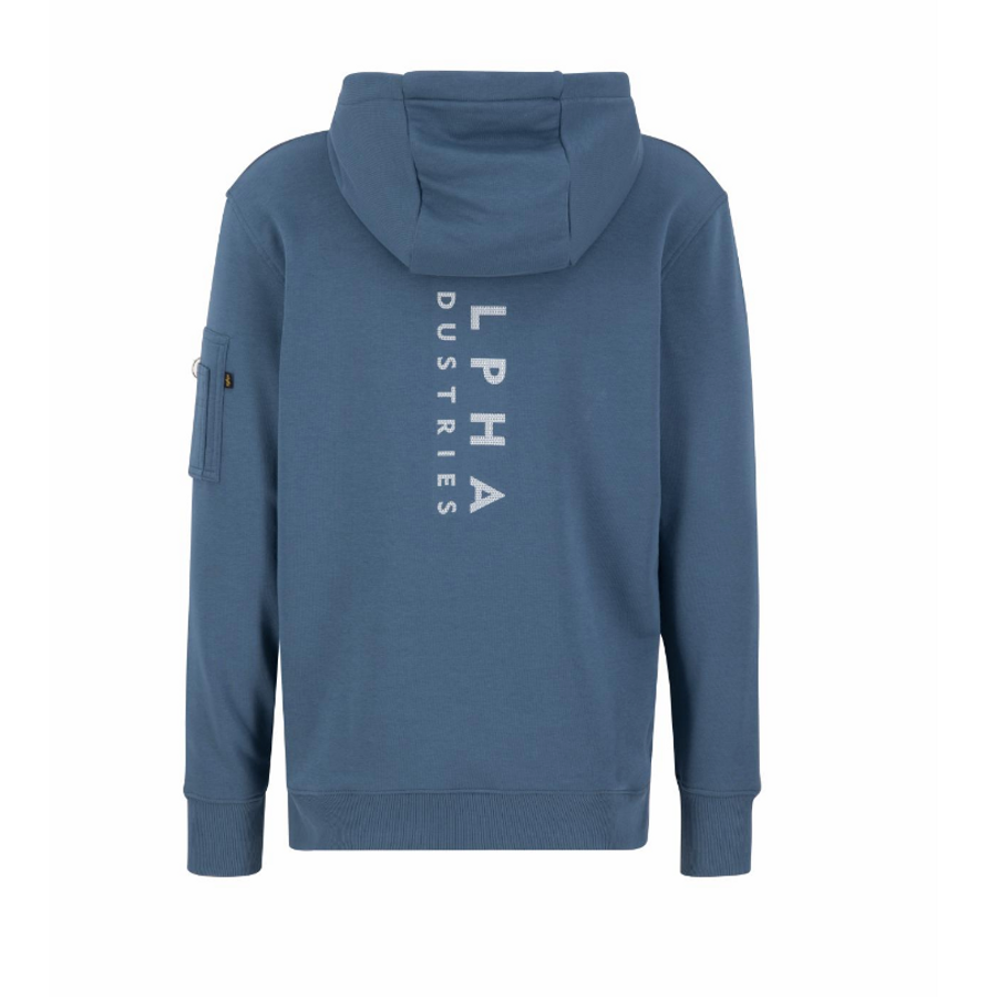 R Print Hoody - vintage marine