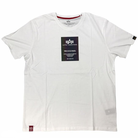 Rainbow Reflective Label T - white