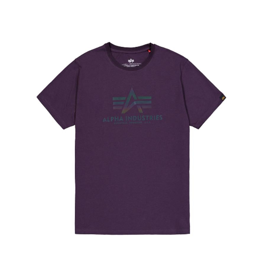 Basic T Rainbow Reflective - plum