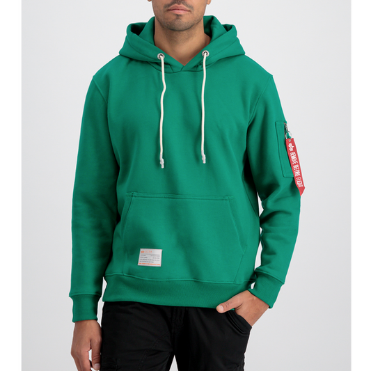 Recycled Label Hoody - jungle green