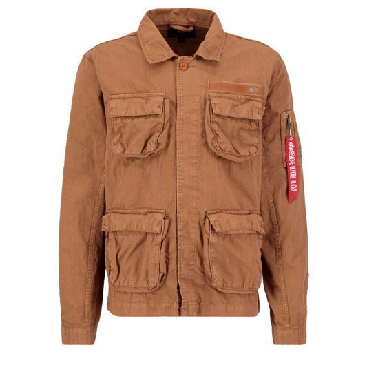 Ripstop Cargo Overshirt - hazel brown