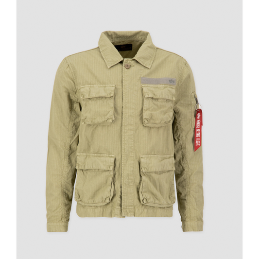 Ripstop Cargo Overshirt - light olive