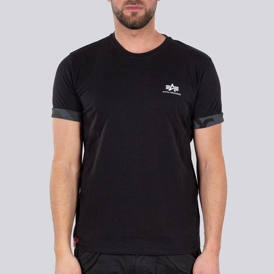 Roll-Up Sleeve T - dark olive camo