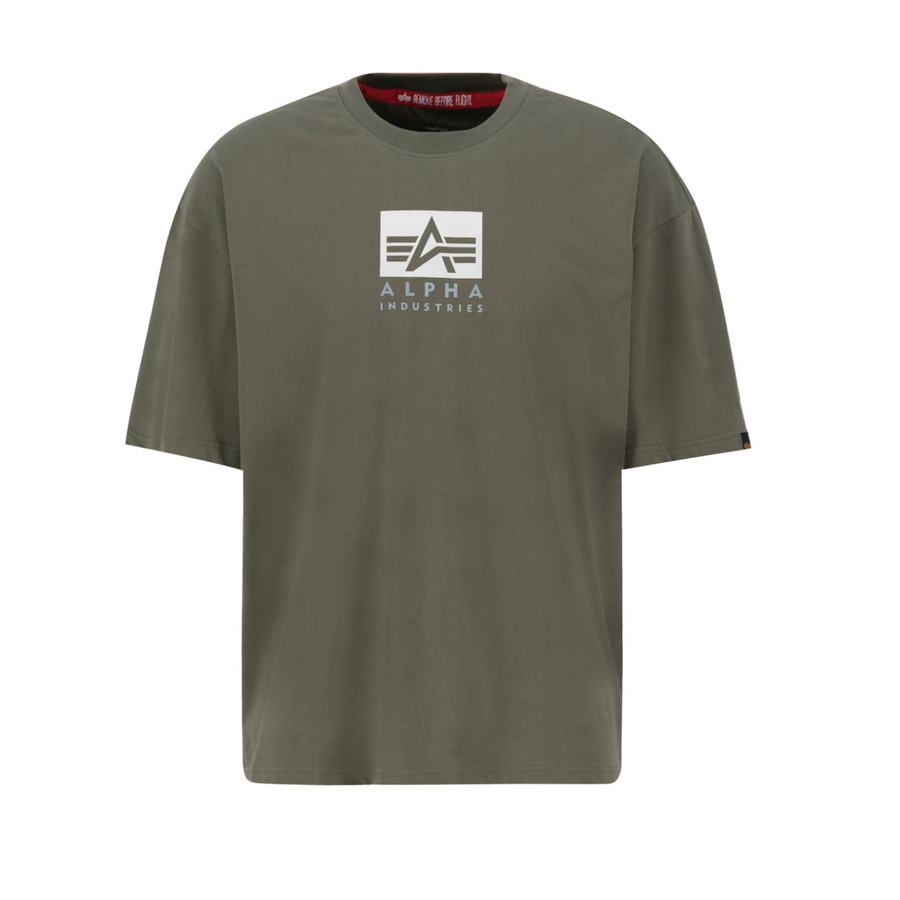 Satin Logo T - dark olive