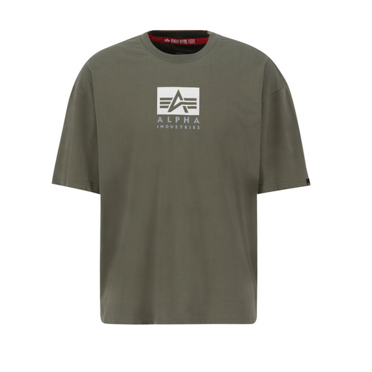 Satin Logo T - dark olive