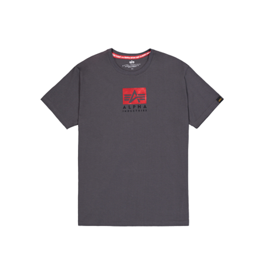 Satin Logo T - vintage grey