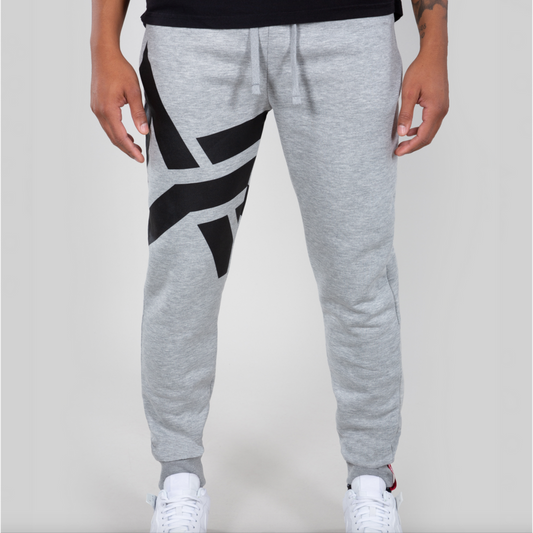 Side Logo Jogger - greyheather