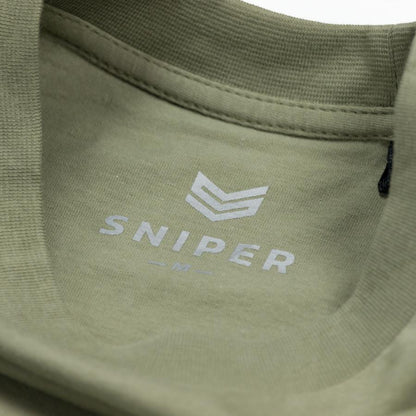 Army T - olive/white