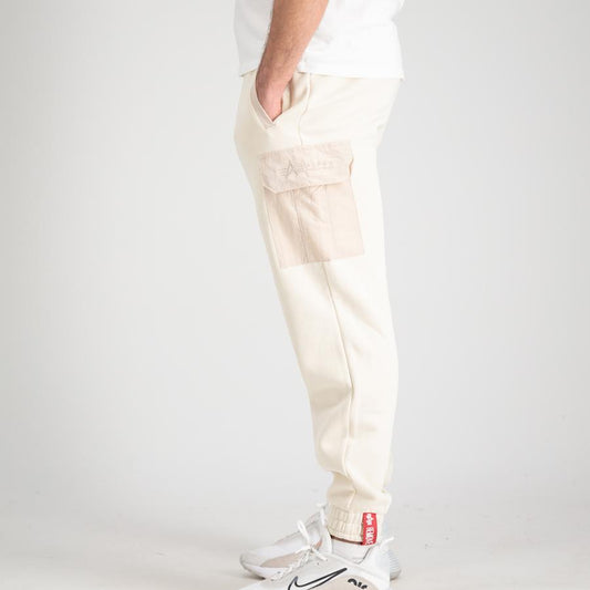Sweat Nylon Cargo Jogger - jet stream white
