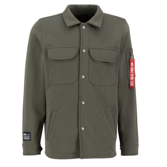 Sweat Overshirt - dark olive