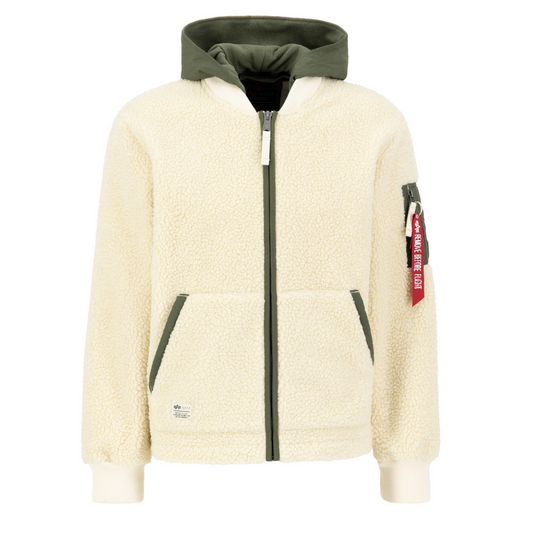 Teddy Nylon ZH Jacket - off white