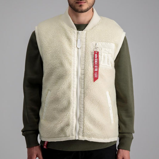 Teddy Vest - off white