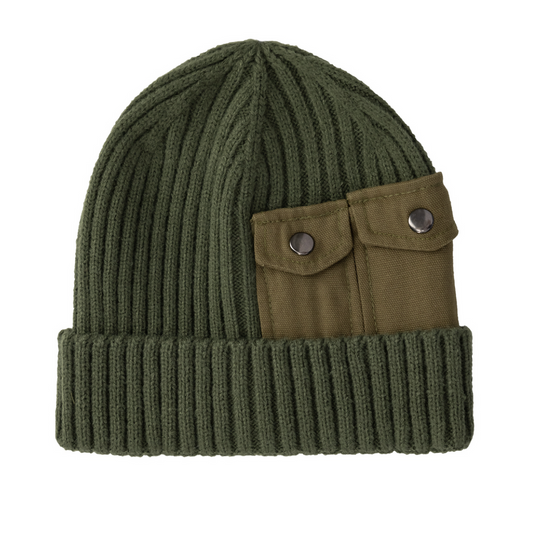 Utility Beanie - dark olive