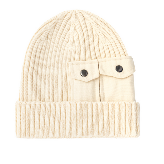Utility Beanie - jet stream white
