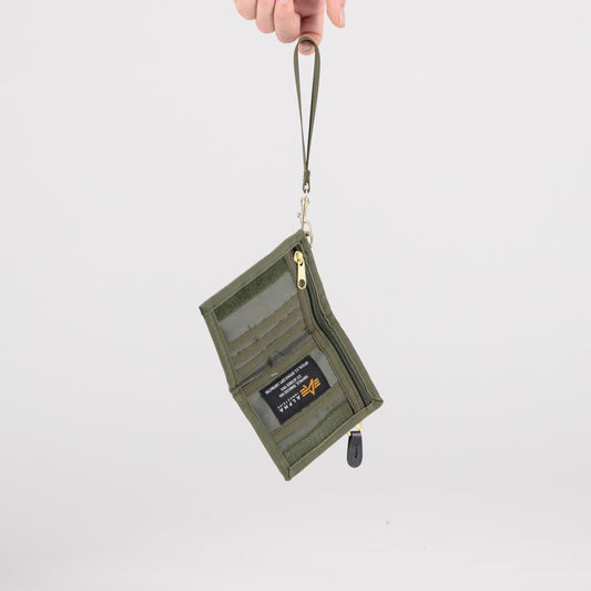 Utility Wallet - sage/orange